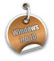 Windows 7, 8 10
